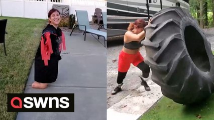 US woman who opted to have legs amputated is now training to compete in PARALYMPICS