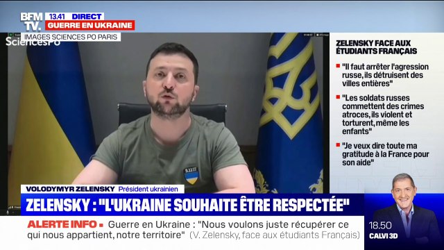Volodymyr Zelensky: Si nous étions dans l'OTAN, il n'y aurait pas eu de guerre