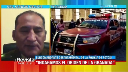 Estampida en Potosí: jefe policial no descarta que la granada de gas salió de la misma Policía