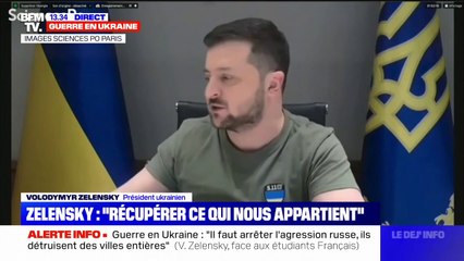 Volodymyr Zelensky: "Nous sommes un pays comme les autres, pas plus, pas moins, nous devons être respectés"