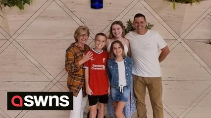 Tear-jerking moment children reunite with grandmother after two and a half years apart