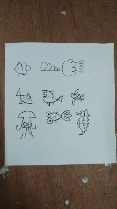 How to draw easy animals using number(1-9)