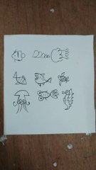 How to draw easy animals using number(1-9)