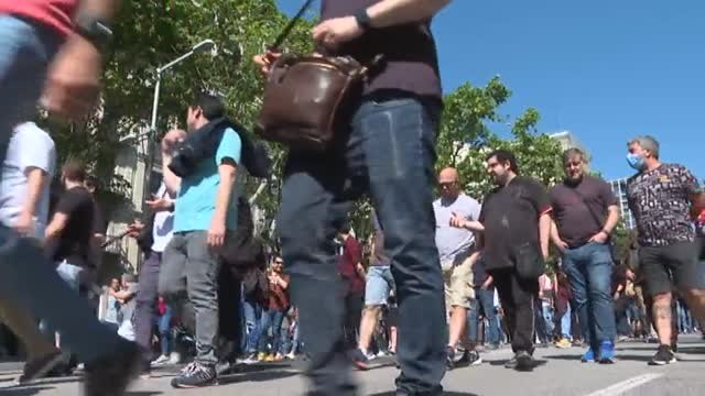 Los trabajadores de Nissan vuelven a las calles de Barcelona