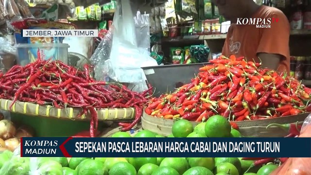 Sepekan Pasca Lebaran Harga Cabai Dan Daging Turun