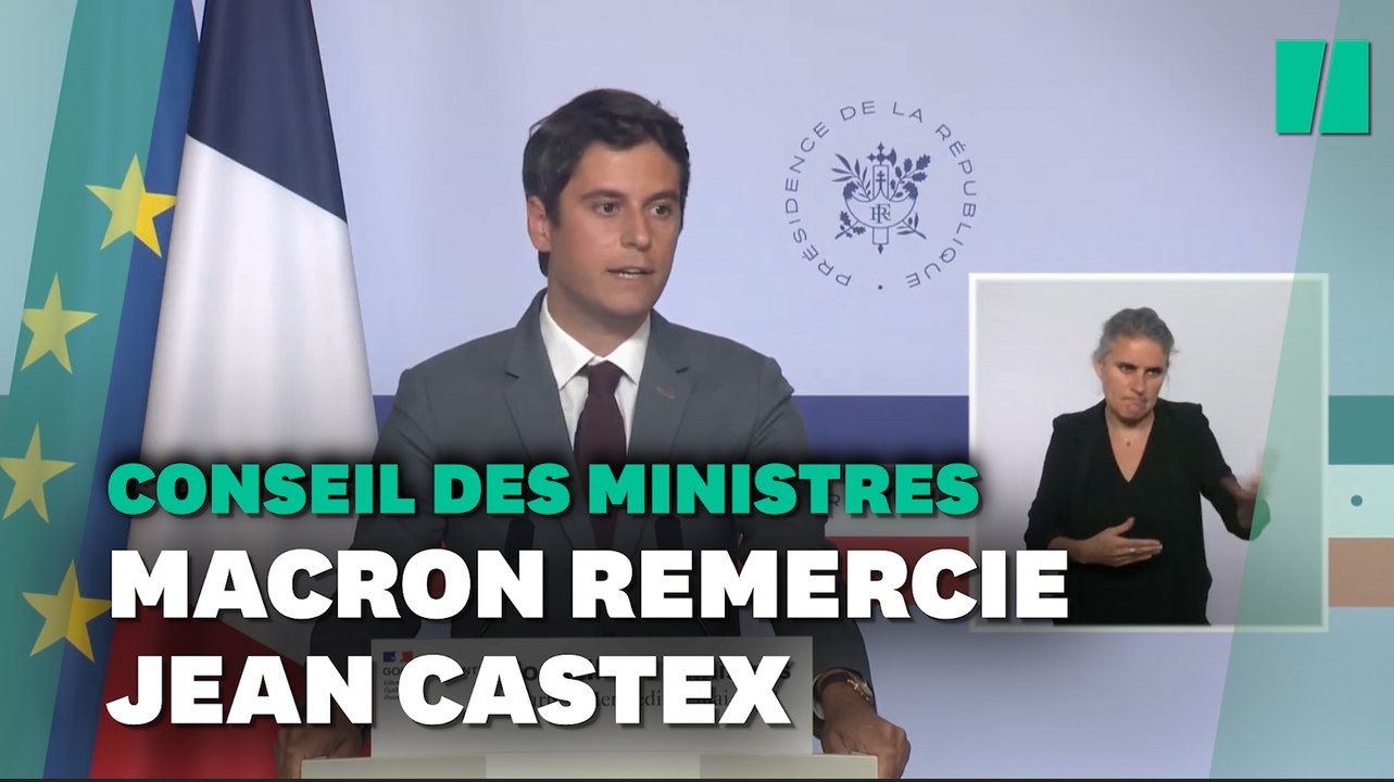 Pour son dernier conseil des ministres, Emmanuel Macron a tenu à remercier Jean Castex