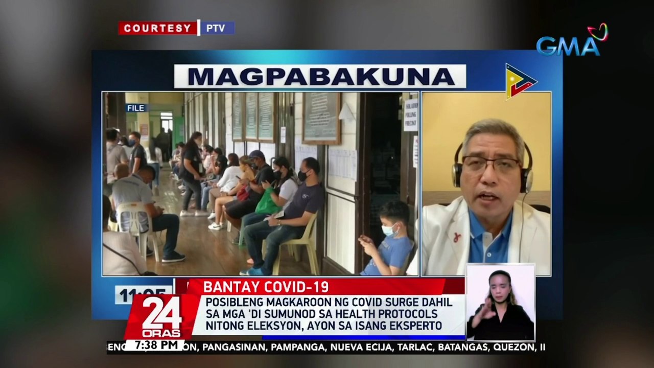 Posibleng magkaroon ng COVID surge dahil sa mga 'di sumunod sa health protocols nitong eleksyon, ayon sa isang eksperto | 24 Oras