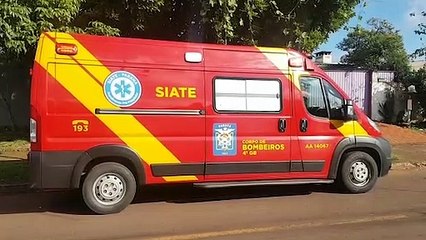 Mulher fica ferida ao cair de escada em residência no Jardim Clarito