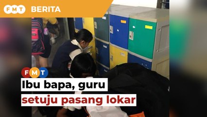 Ibu bapa, guru setuju pasang lokar untuk disewa di sekolah, kata syarikat