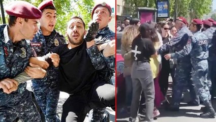 Ermenistan'da muhalifler sokağa çıkıp yolları kapattı! Polis 286 kişiyi gözaltına aldı