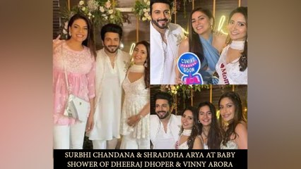 Surbhi Chandana & Shraddha Arya At Baby Shower Of Dheeraj Dhoper & Vinny Arora