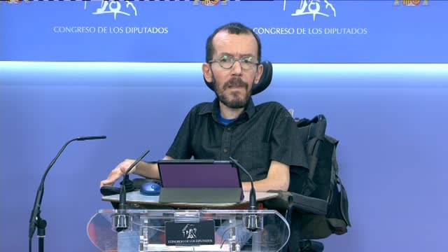 Echenique: Cada noticia infame sobre el emérito demuestra que la monarquía puede delinquir con total impunidad