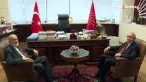 CHP lideri Kılıçdaroğlu, Saadet Partisi Genel Başkanı Karamollaoğlu ile bir araya geldi