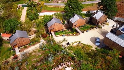 Volando sobre Cabañas de Udra, Pontevedra