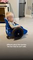 Toddler With Spina Bifida Learns to Use Wheelchair