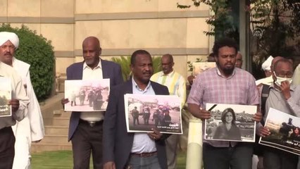 Son dakika haber... Sudanlı gazeteciler, Aljazeera muhabiri Ebu Akile'nin öldürülmesini protesto etti