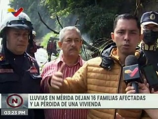Mérida | Alcaldía del Municipio Libertador atiende a 16 familias afectadas por las fuertes lluvias