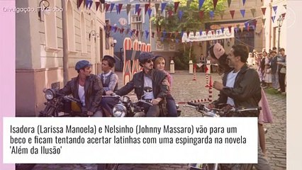 Novela 'Além da Ilusão': Isadora rouba sorveteria incentivada por Nelsinho ao quebrar vidraça