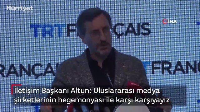 İletişim Başkanı Altun: Uluslararası medya şirketlerinin hegemonyası ile karşı karşıyayız