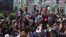 احتجاج  في تونس ودعوات للتحقيق في اغتيال الصحفية الفلسطينية شيرين أبو عاقلة خلال مداهمة إسرائيلية