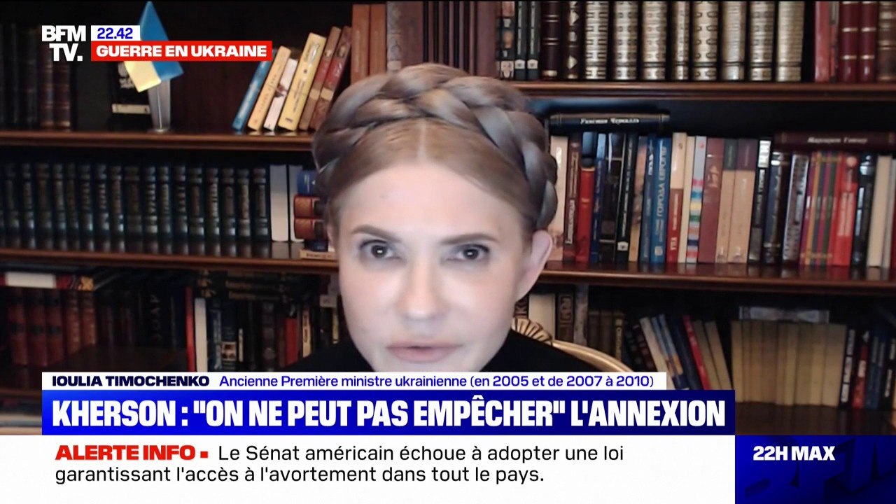 Ioulia Timochenko: "La tactique de Poutine a changé mais pas son but: prendre de force le territoire ukrainien"