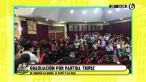 ¡Graduación triple! Obtienen su título mamá, papá e hija durante la misma ceremonia