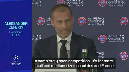 Descargar video: Fans welcoming Champions League expansion claims UEFA President