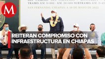 Inauguran trabajos de modernización de la carretera San Fernando-Monterrey-Las Maravillas; Chiapas