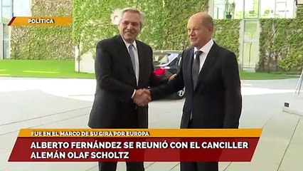 Alberto Fernández se reunió con el canciller alemán Olaf Scholtz