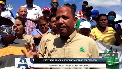 Protestan trabajadores de Maderas del Orinoco en Bolívar - 11May - Ahora