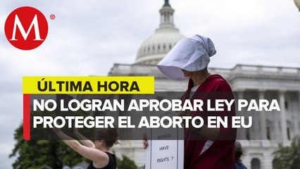 Senado de EU rechaza ley federal para proteger derecho al aborto
