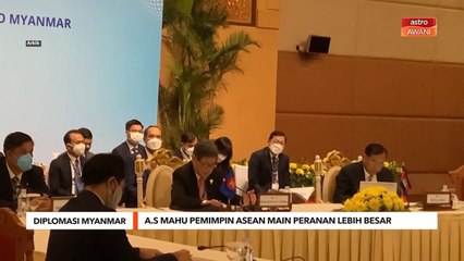 Diplomasi Myanmar | AS mahu pemimpin ASEAN main peranan lebih besar