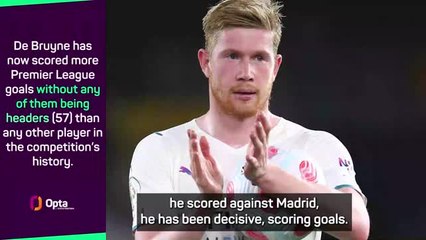 Video herunterladen: Guardiola delighted with 'beyond perfect' De Bruyne as he scores four v Wolves