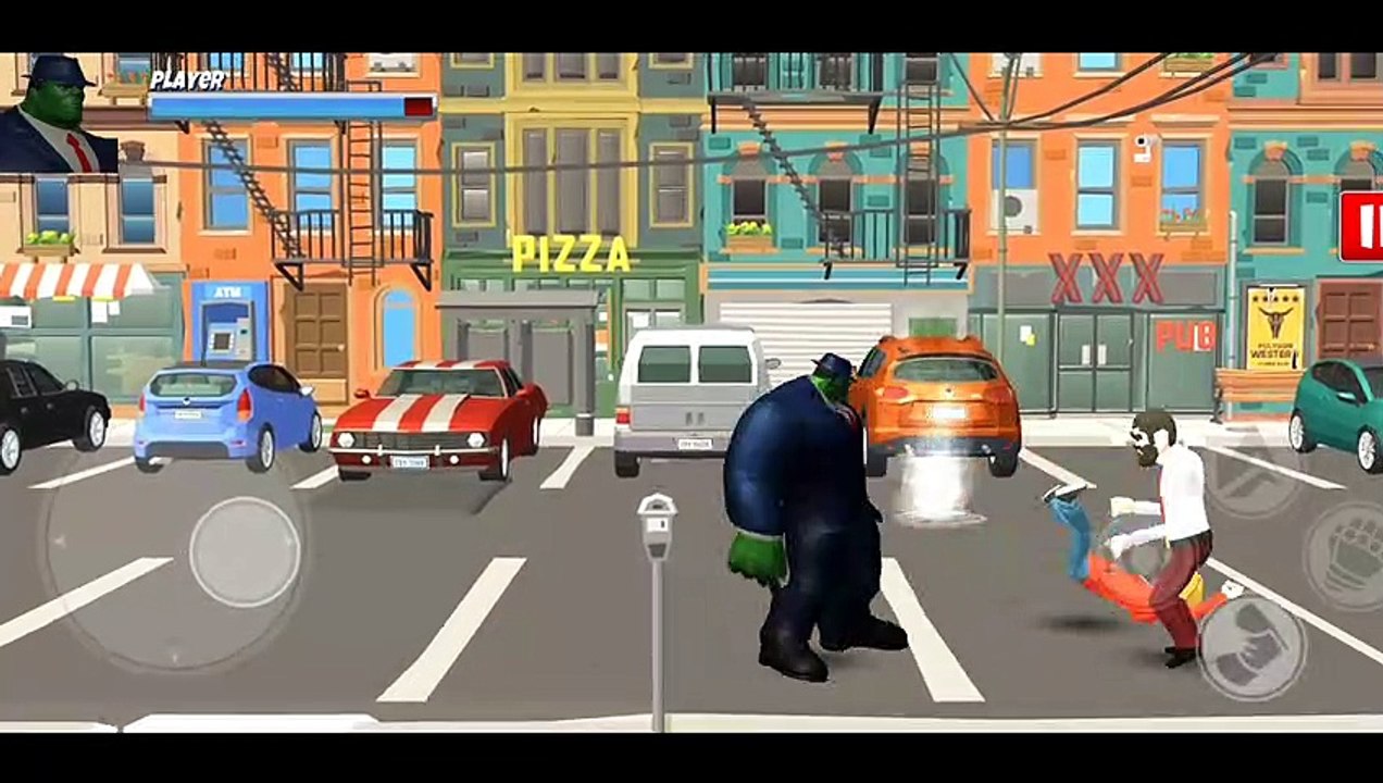 Suited Monster Hero Vs Vegas Gangster Streets Fighting Battles