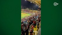 Torcedores do Flamengo xingam presidente Landim após classificação na Copa do Brasil
