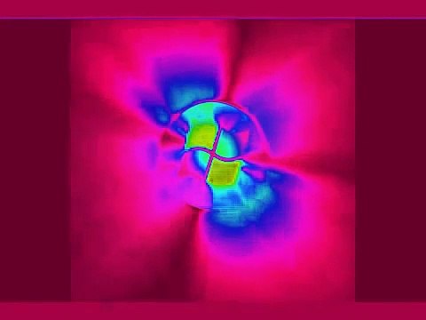 Microsoft Windows Vista Beta 2 Startup Sound animated Slow