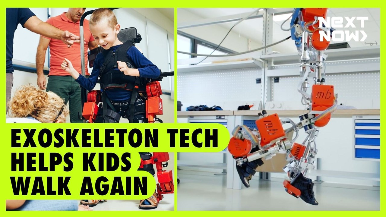 Exoskeleton tech helps kids walk again | NEXT NOW