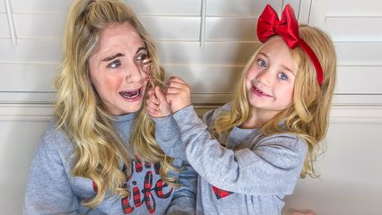 I LET MY 5 YEAR OLD DAUGHTER DO MY MAKEUP FOR THE DAY!!!