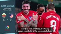 Simeone relieved to guide Atleti back to Champions League