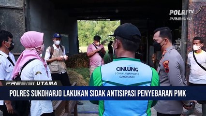 Antispasi Penularan PMK Pada Sapi, Polres Sukoharjo Kerahkan Jajaran Awasi Peternakan & Pasar Hewan