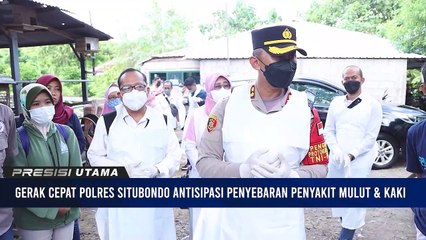 Sinergitas Polres Situbondo Antisipasi Penyebaran Virus Penyakit Mulut & Kaki