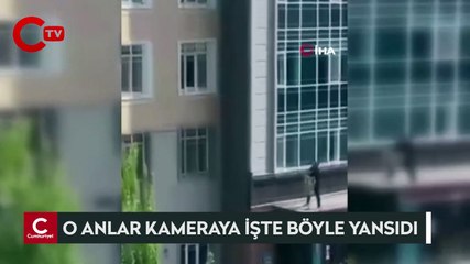 Sekizinci katta asılı kalan 3 yaşındaki çocuk son anda kurtarıldı