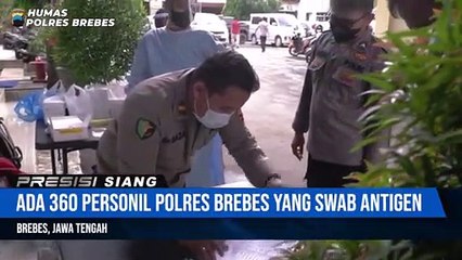 360 Personil Polres Brebes di SWAB Antigen