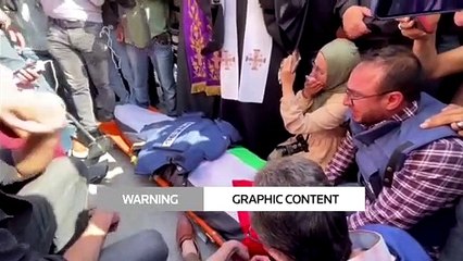 WARNING- GRAPHIC CONTENT - Al Jazeera journalist shot dead in West Bank