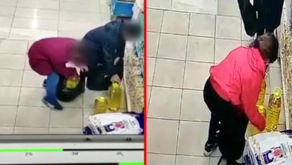 Ortaokul öğrencilerine hırsızlık yaptırdılar! 600 TL'lik yağlar işte böyle çalındı
