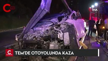 TEM otoyolunda kaza: Bir kişi hayatını kaybetti