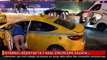 Beşiktaş'ta Aşırı hızlı lüks otomobilden korkunç kaza! 8 araca birden...