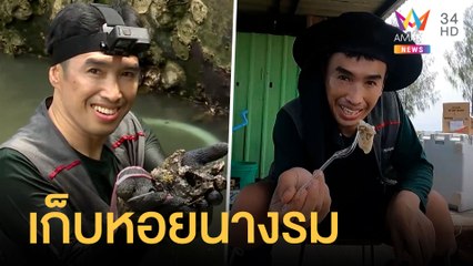 เรื่องเด็ดลุยเดี่ยว | เก็บหอยนางรมธรรมชาติสร้างรายได้หลักหมื่น | ข่าวเที่ยงอมรินทร์ | 12 พ.ค.65