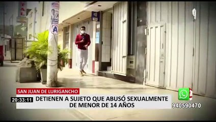 SJL: Detienen a sujeto acusado de abusar sexualmente de menor de 14 años