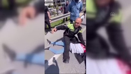 Son dakika haberleri | Tesadüfen geçtiği olay yerinde kazazedenin hayatını kurtardı